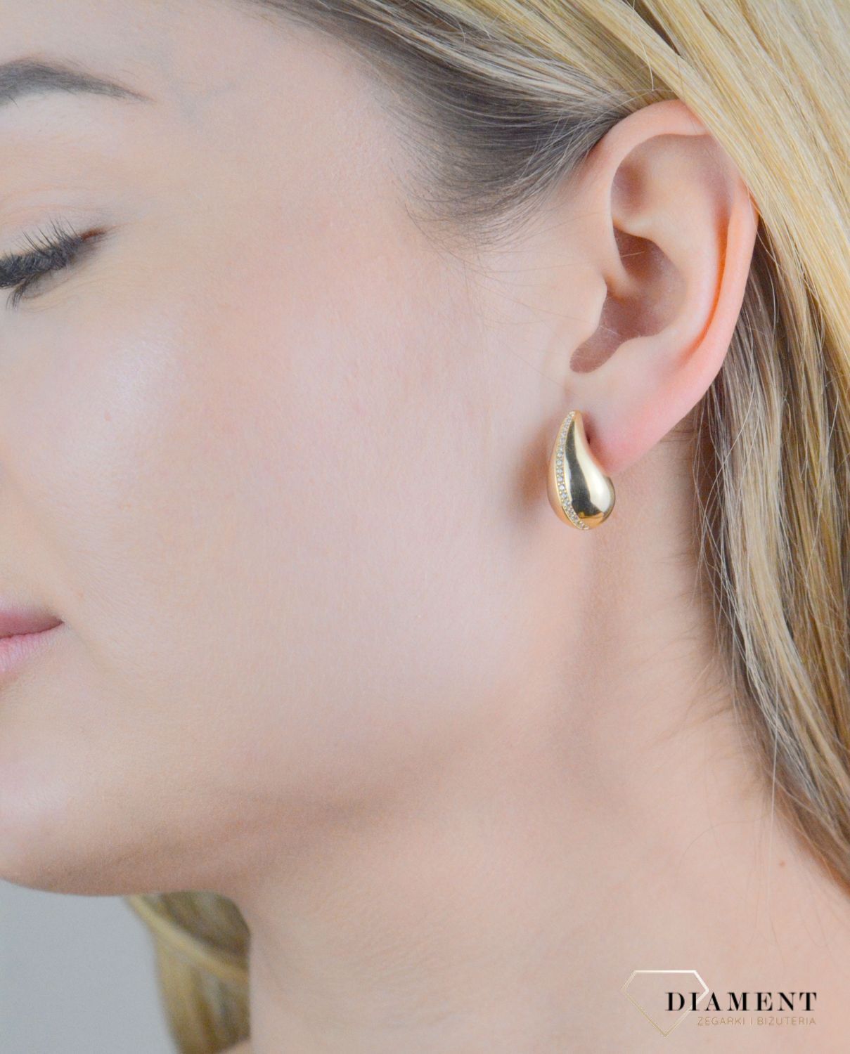 Kolczyki złote łezki z cyrkoniami próba 375, KL 12391 375 (1).jpg